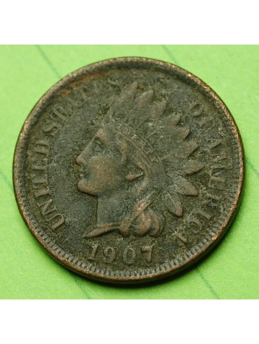 W549 1907 Indian Head Cent Penny 1c - Check Out Our Store old coin money collect